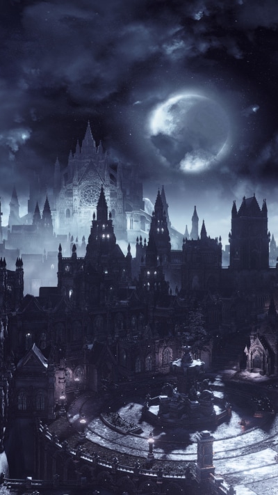 Video Game Dark Souls III, Sky, Night, 1080x1920