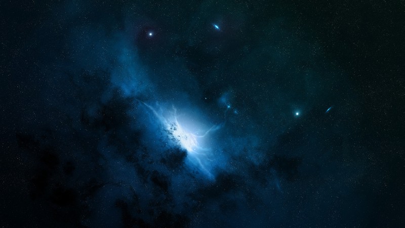 Nebula, space, stars, Andromeda