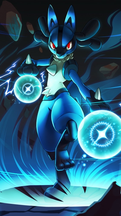 Video Game Pokémon, Lucario (Pokémon), 1080x1920