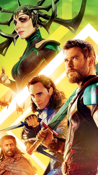Movie Thor: Ragnarok, Heimdall (Marvel Comics), Cate Blanchett, Grandmaster (Marvel Comics), Chris Hemsworth, Anthony Hopkins, 1080x1920