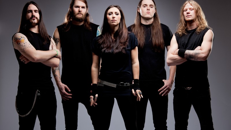 Unleash the Archers, Top music artist and bands, Brittney Slayes, Scott Buchanan, Grant Truesdell, Andrew Kingsley, Kyle Sheppard