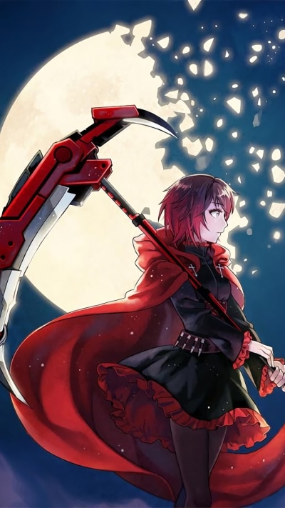 Anime RWBY, Ruby Rose (RWBY), 1080x1920