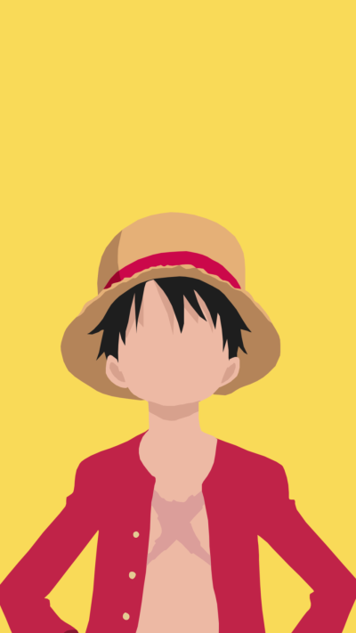 Anime One Piece, Minimalist, Monkey D. Luffy, Nico Robin, 1080x1920