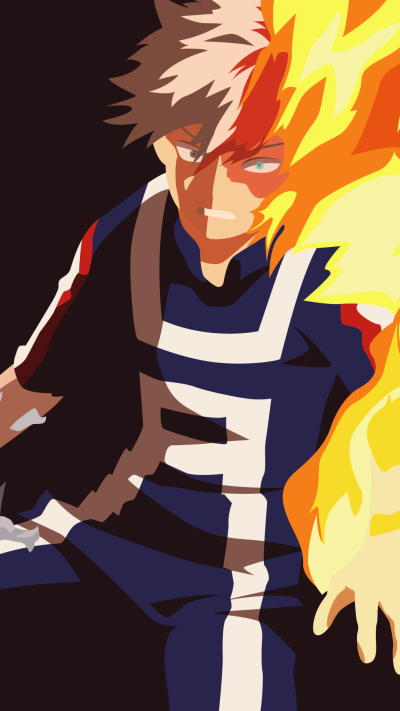 Anime My Hero Academia, Shoto Todoroki, 1080x1920