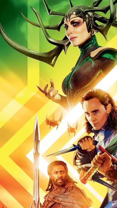 Movie Thor: Ragnarok, Grandmaster (Marvel Comics), Chris Hemsworth, Anthony Hopkins, Cate Blanchett, Heimdall (Marvel Comics), 1080x1920