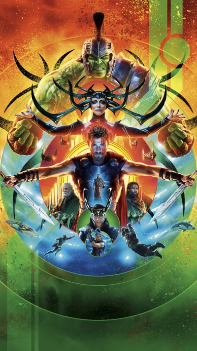 Movie Thor: Ragnarok, Anthony Hopkins, Grandmaster (Marvel Comics), Cate Blanchett, Chris Hemsworth, Heimdall (Marvel Comics), 1080x1920