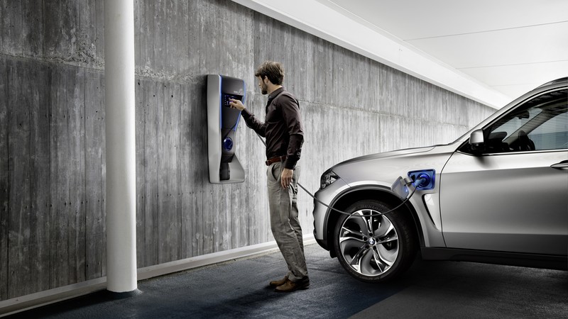 BMW X5 xDrive40e, concept, SUV EfficientDynamic, hybrid, silver