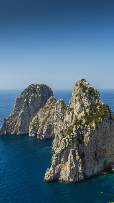 Photography Ocean, Horizon, Capri, Boat, Italy, Sea, 1080x1920