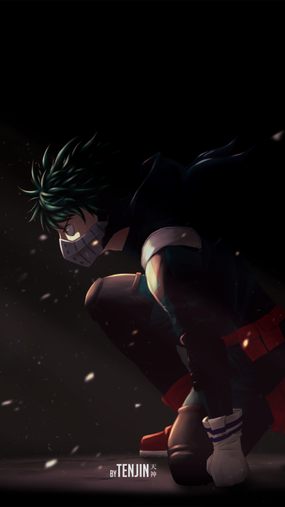 Anime My Hero Academia, Izuku Midoriya, 1080x1920