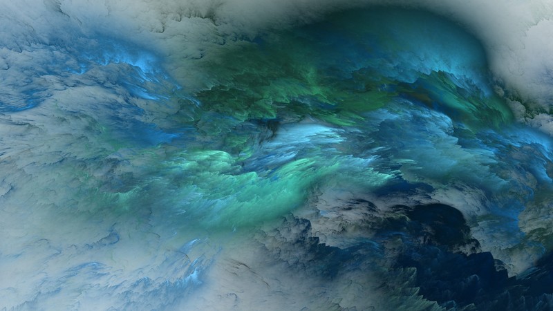 Clouds, 4k, abstract, blue, live photo