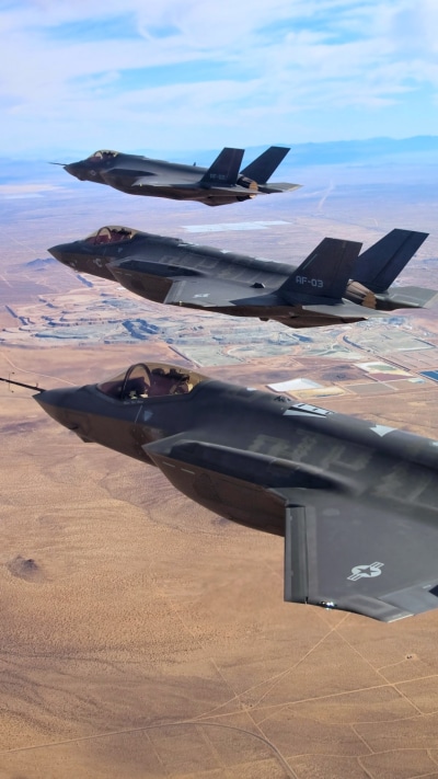 Military Lockheed Martin F-35 Lightning II, Lockheed Martin, Aircraft, Military, Warplane, 1080x1920