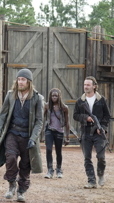 TV Show The Walking Dead, Paul Jesus Monroe, Rick Grimes, Andrew Lincoln, Michonne (The Walking Dead), Danai Gurira, 1080x1920