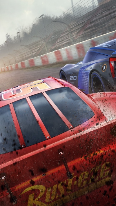 Movie Cars 3, Lightning McQueen, Cruz Ramirez, Jackson Storm, 1080x1920