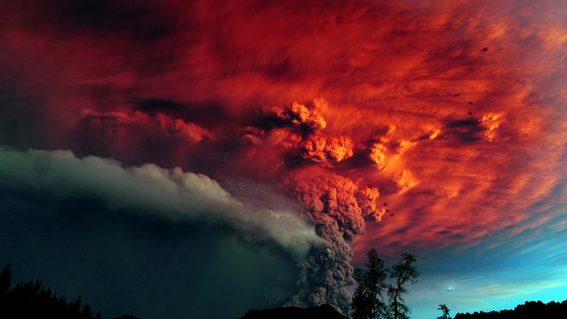 Puyehue, 4K, Chile, Erupting, Volcano