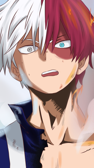 Anime My Hero Academia, Shoto Todoroki, 1080x1920