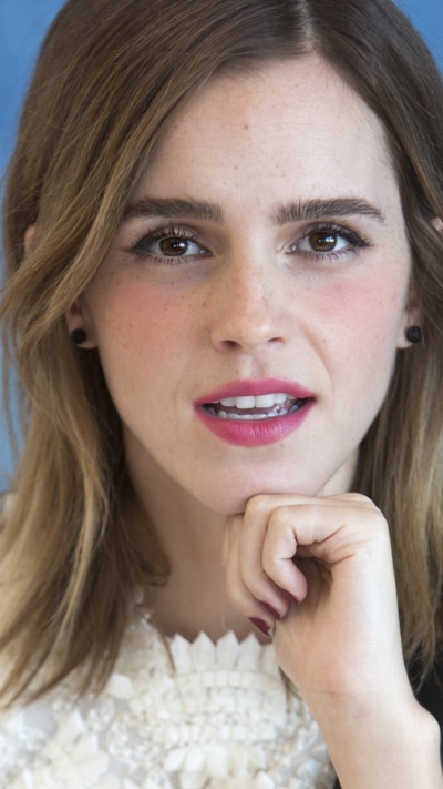 Celebrity Emma Watson, Brown Eyes, Brunette, English, Face, Actress, 1080x1920