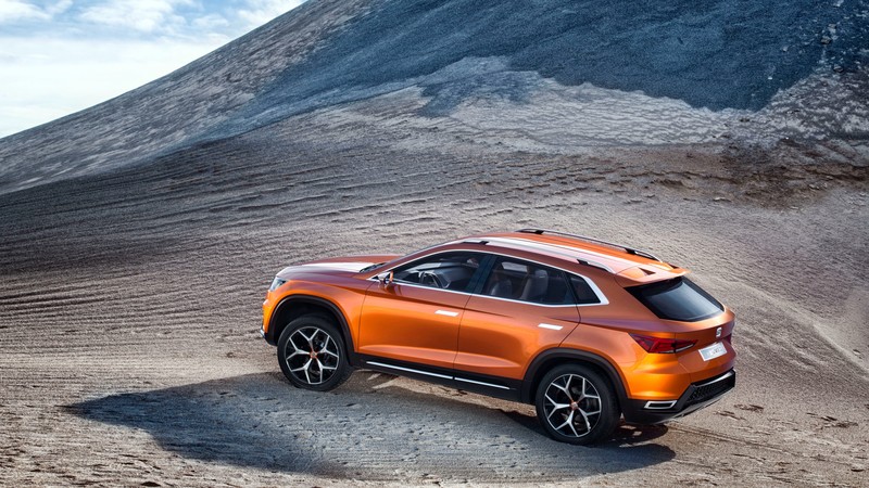 SEAT 20V20, concept, crossover, orange, mountains.