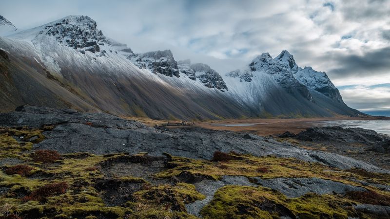 mountains, landscape, slopes, peaks, snowy, 4k