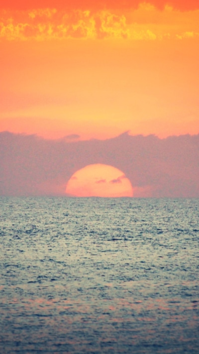 Earth Sunset, Horizon, Nature, Ocean, Sky, 1080x1920