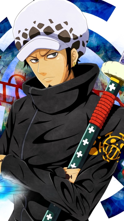 Anime One Piece, Trafalgar Law, 1080x1920