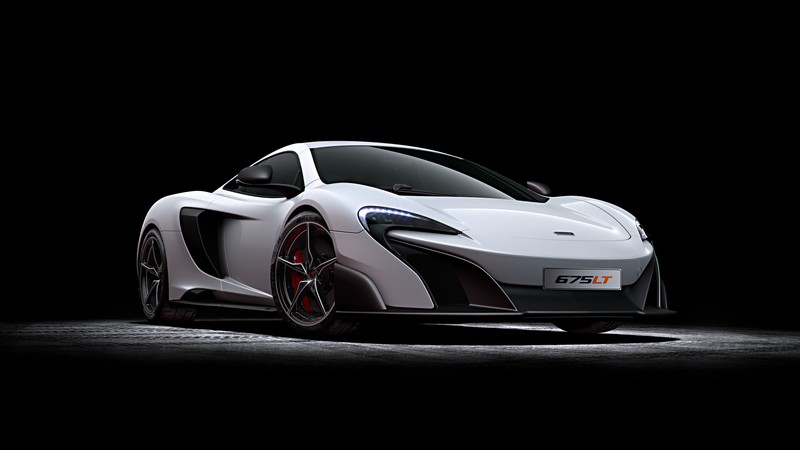 McLaren 675 LT, coupe, hypercar, white
