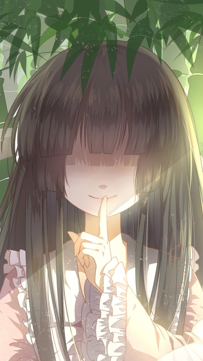 Anime Touhou, Kaguya Houraisan, 1080x1920