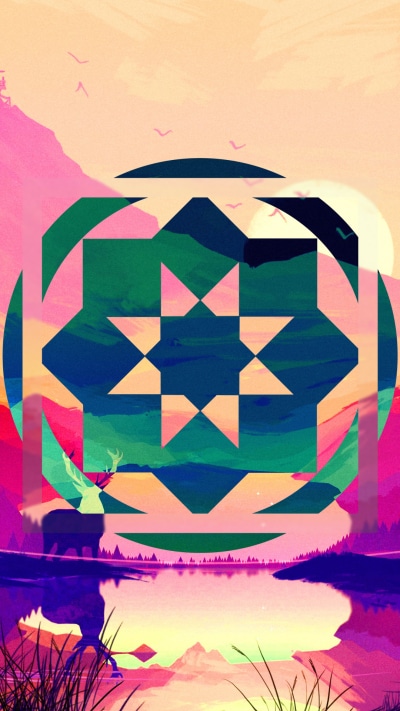 Video Game Firewatch, Scenic, Polyscape, Shapes, 1080x1920