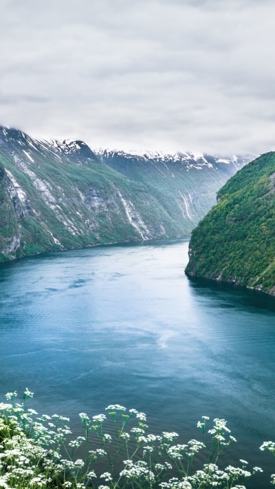 Earth Seven Sisters Waterfall, Norway, Fjord, Norway, 1080x1920