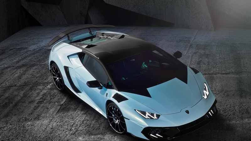 lamborghini huracán TOROFEO, LP-610, supercar, blue.