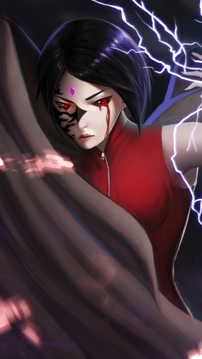Anime Boruto, Sarada Uchiha, 1080x1920