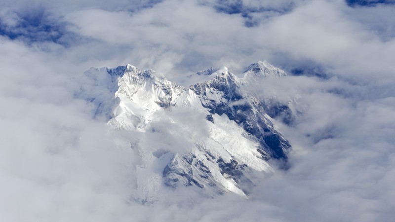 Alps, 4k, peaks, clouds