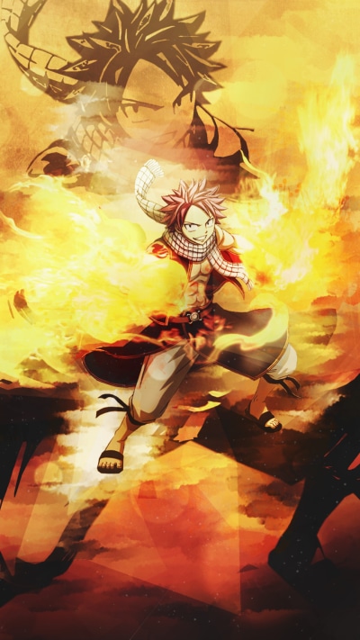 Anime Fairy Tail, Natsu Dragneel, 1080x1920