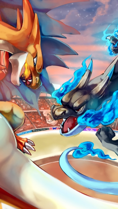 Anime Pokémon, Mega Charizard X (Pokémon), Mega Charizard Y (Pokémon), Charizard (Pokémon), 1080x1920