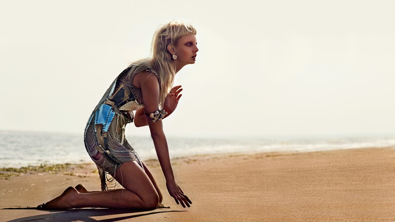 Codie Young, Top Fashion Models, model, blonde, beach