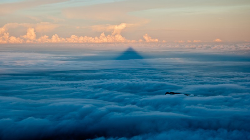 Clouds, 4K, sky, sunset