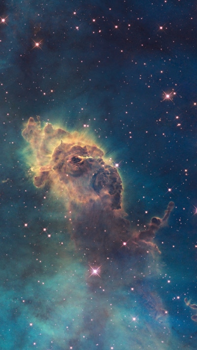 Sci Fi Nebula, Space, Carina Nebula, Stars, 1080x1920