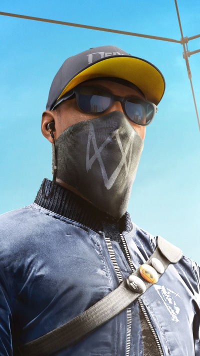 Video Game Watch Dogs 2, Marcus Holloway, San Francisco, 1080x1920