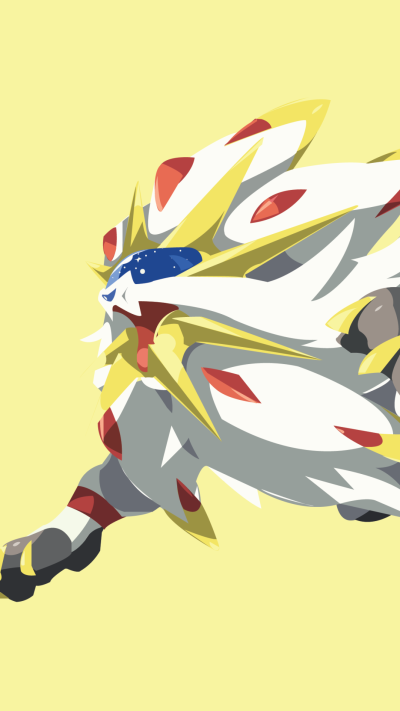 Video Game Pokémon: Sun and Moon, Pokémon Sun, Minimalist, Pokémon, Solgaleo (Pokémon), Pokémon Sun And Moon, 1080x1920