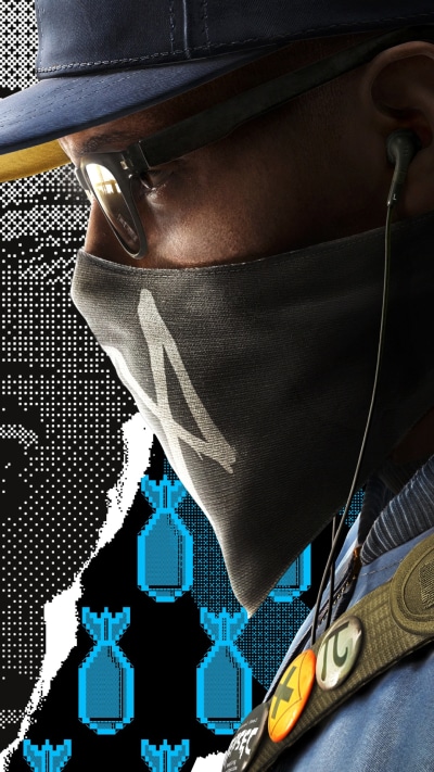 Video Game Watch Dogs 2, Marcus Holloway, 1080x1920