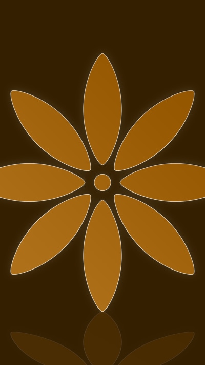 Artistic Flower, Glow, Design, Orange (Color), 1080x1920