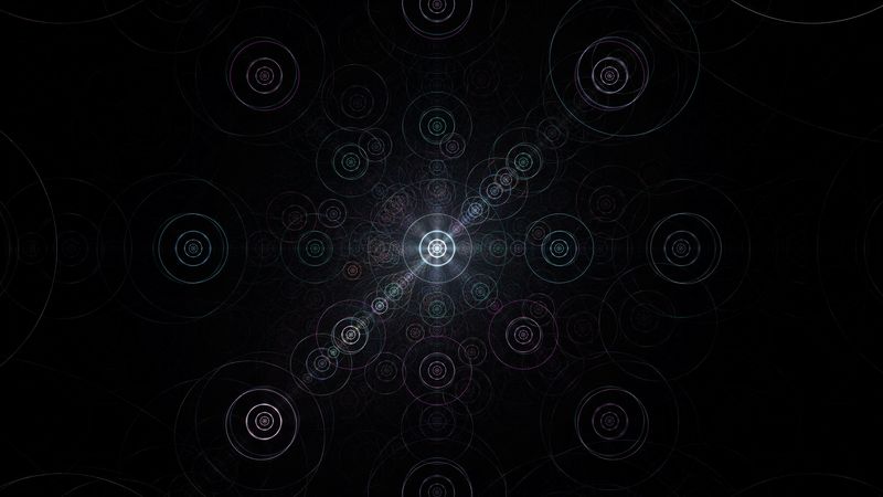 circles, shape, round, abstraction, 4k