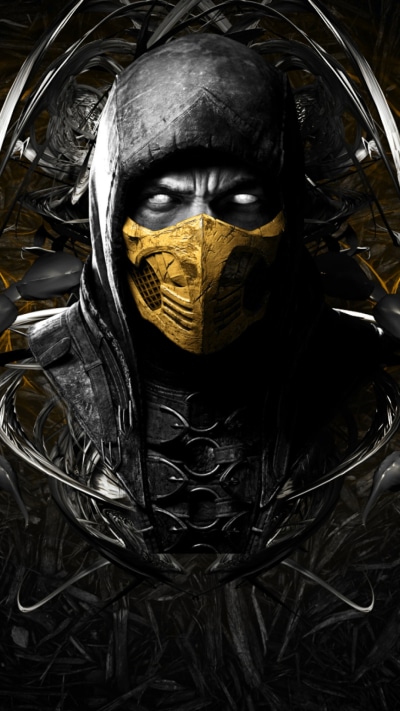 Video Game Mortal Kombat, Scorpion (Mortal Kombat), 1080x1920