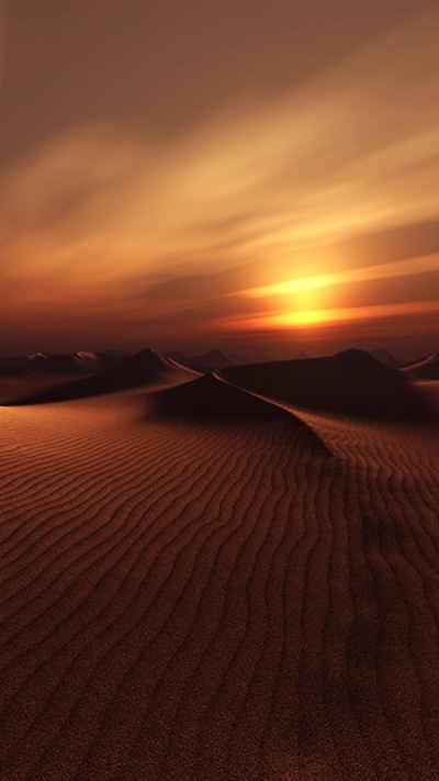 Earth Sunset, Nature, Dune, Desert, Landscape, Sand, 1080x1920