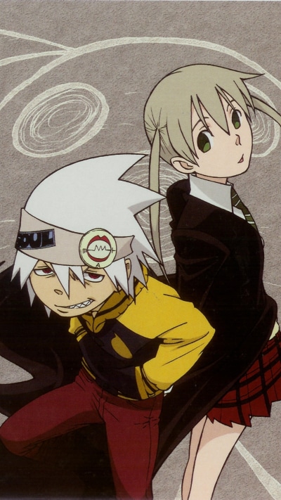 Anime Soul Eater, Death The Kid, Black Star (Soul Eater), 1080x1920