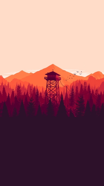 Video Game Firewatch, Tower, 1080x1920