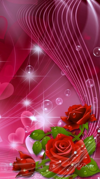 Artistic Love, Romantic, Heart, Rose, 1080x1920