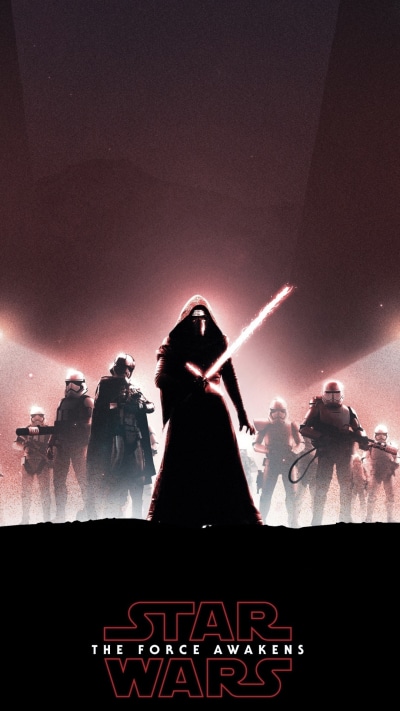 Movie Star Wars Episode VII: The Force Awakens, Lightsaber, Kylo Ren, Stormtrooper, Star Wars, 1080x1920