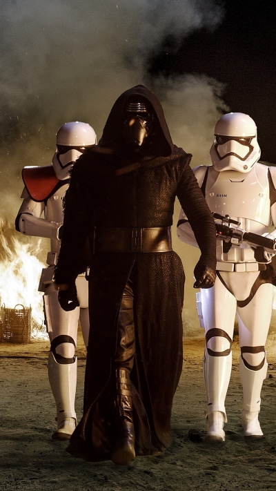 Movie Star Wars Episode VII: The Force Awakens, Kylo Ren, Stormtrooper, Star Wars, 1080x1920