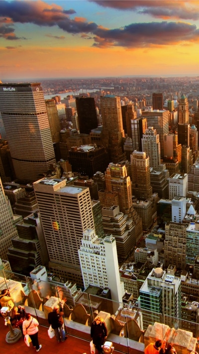 Man Made Manhattan, Metropolis, Skyscraper, Building, 1080x1920