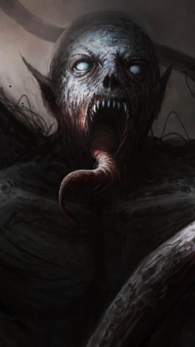 Dark Demon, Spooky, Horror, Creepy, Scary, 1080x1920